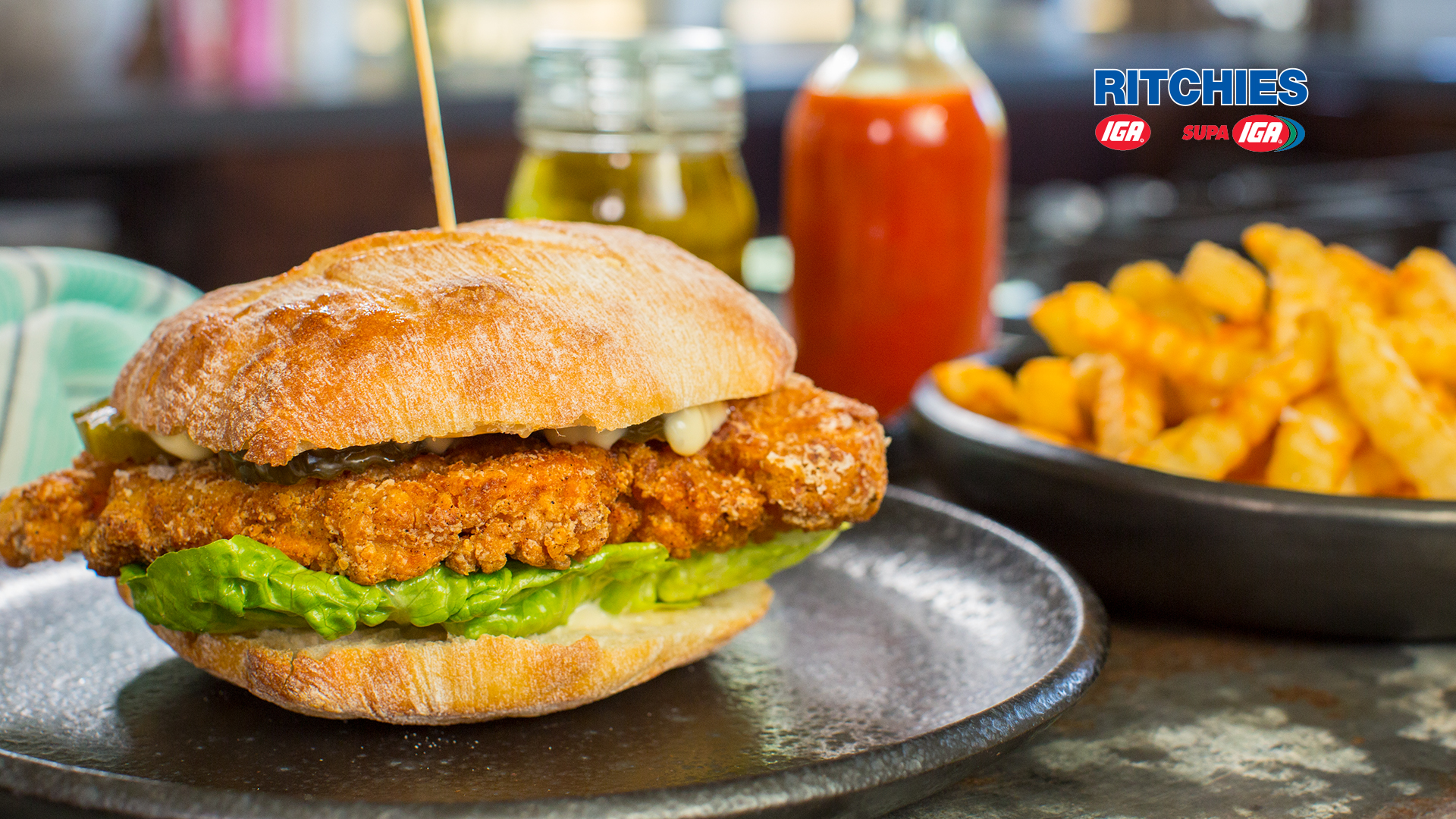 southern fried chicken burgers - Love Food